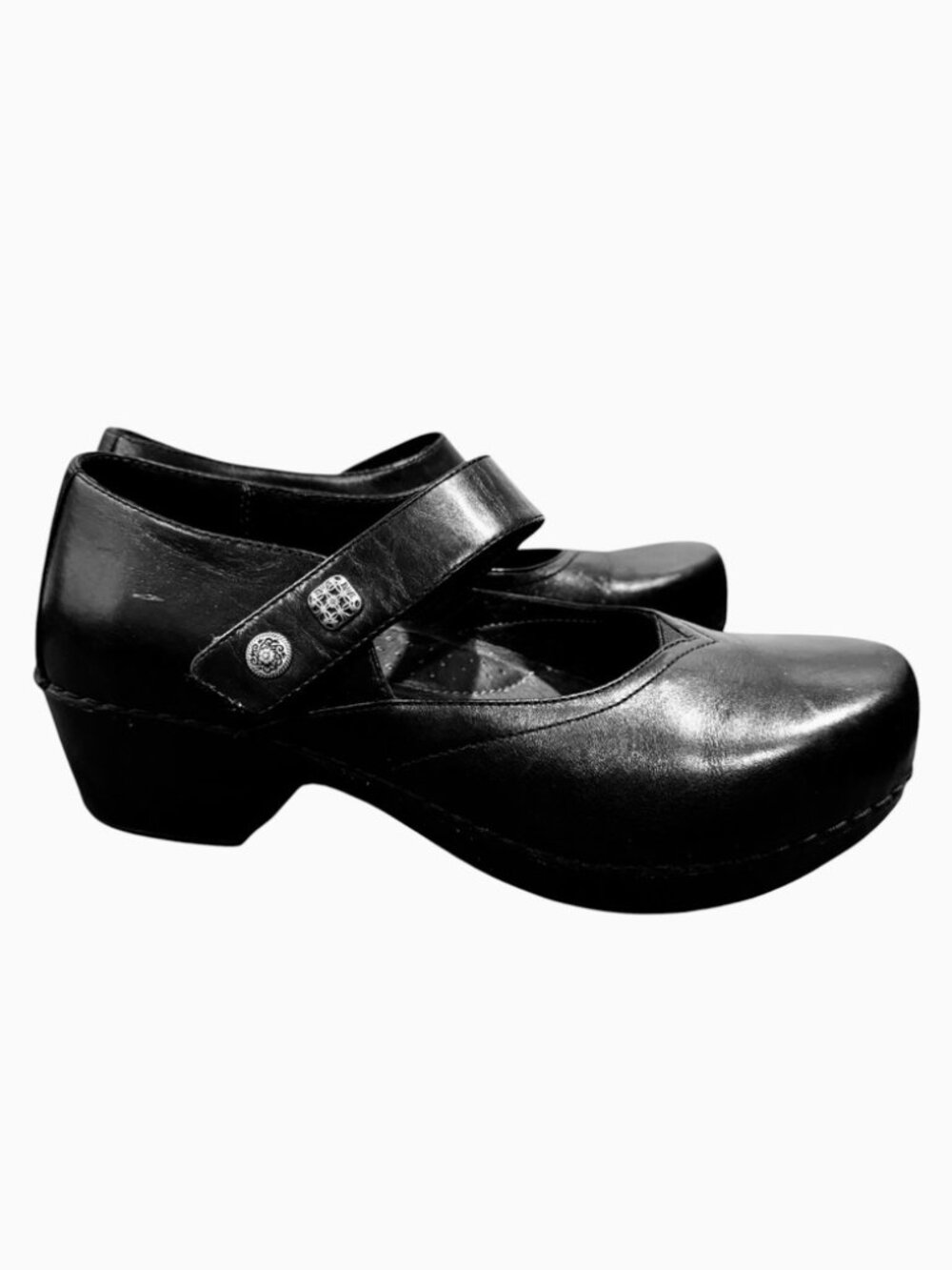 Dansko Tandy Mary Jane Clogs Black Leather EU 41 Women’s Comfort Shoes EUC
